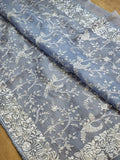 Pure Organza Silk Saree With Parsi Gara Hand Work
