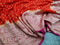Banarasi Handloom Weaved Khaddi Semi  Georgette Saree with Zari Work
