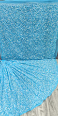Pure Chiffon Georgette tepchi Jaal work sarees with finest quality intricate chikankari hand embroidery tepchi work