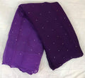 Pure jaipuri chiffon saree with beautiful mukaish work
