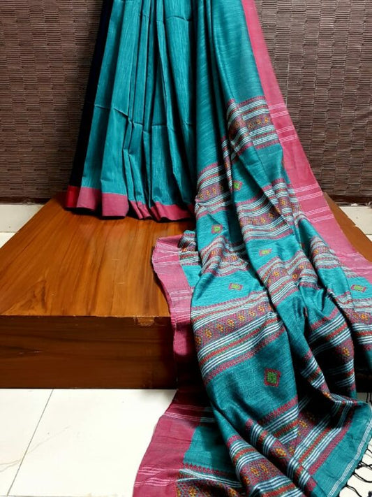 Bengal Handloom Pure Cotton saree with beautiful hand weaved work.