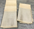 Pure Banarasi Linen Silk Border Saree With Blouse