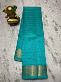 Pure Cotton Silk Mangalagiri Saree With Running Blouse .
