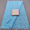 Kota Doria Embrodiery Work Saree With Blouse