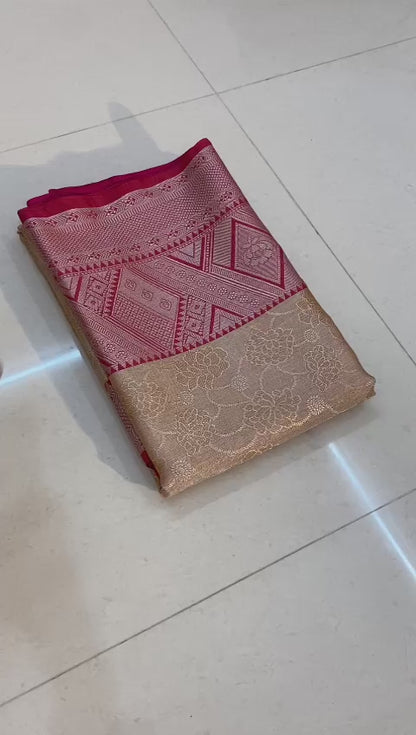 Banarasi Tissue Silk Saree With Blouse